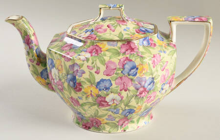Sweet Pea Ajax Teapot & Lid