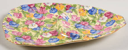 Sweet Pea Plate for Dessert Plate & Cup Set