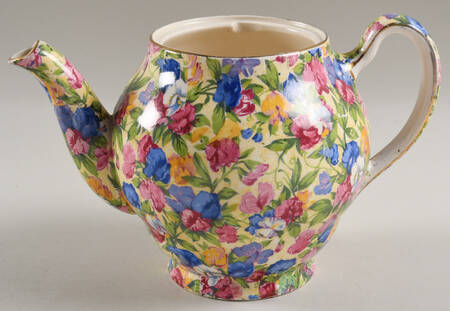 Sweet Pea Unknown Shape #1 Teapot No Lid