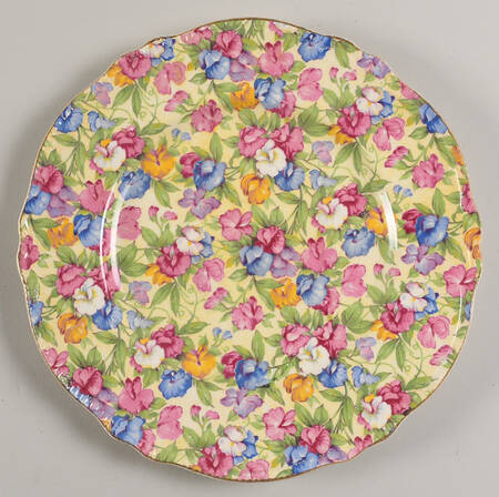 Sweet Pea Luncheon Plate