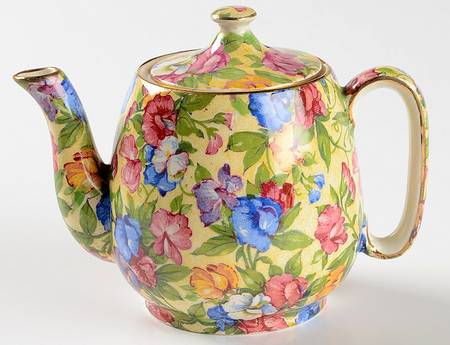 Sweet Pea Individual Breakfast Set Teapot & Lid