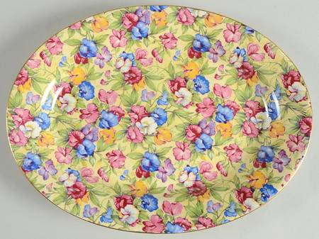 Sweet Pea 10" Oval Serving Platter
