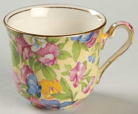 Sweet Pea Flat Demitasse Cup