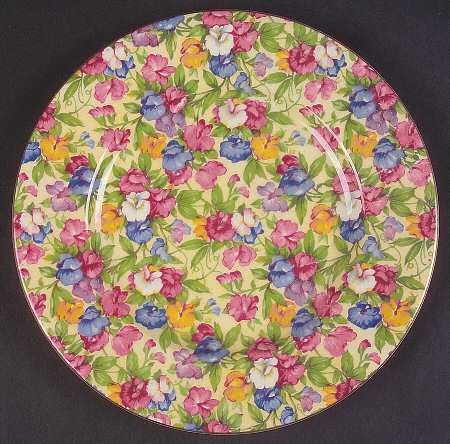 Sweet Pea Luncheon Plate
