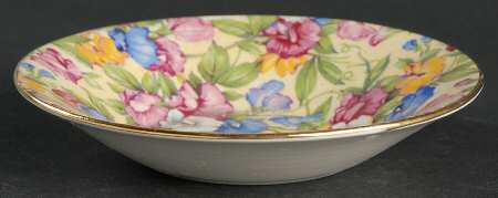Sweet Pea Saucer for Flat Demitasse Cup