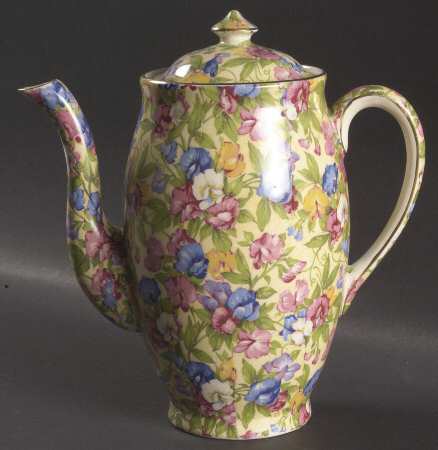 Sweet Pea Perth Shape Coffee Pot & Lid