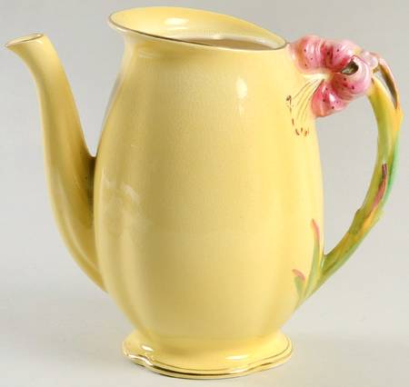 Tiger Lily Yellow Coffee Pot No Lid