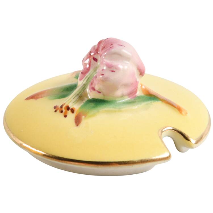 Tiger Lily Yellow Lid for Sugar Bowl by Royal Winton