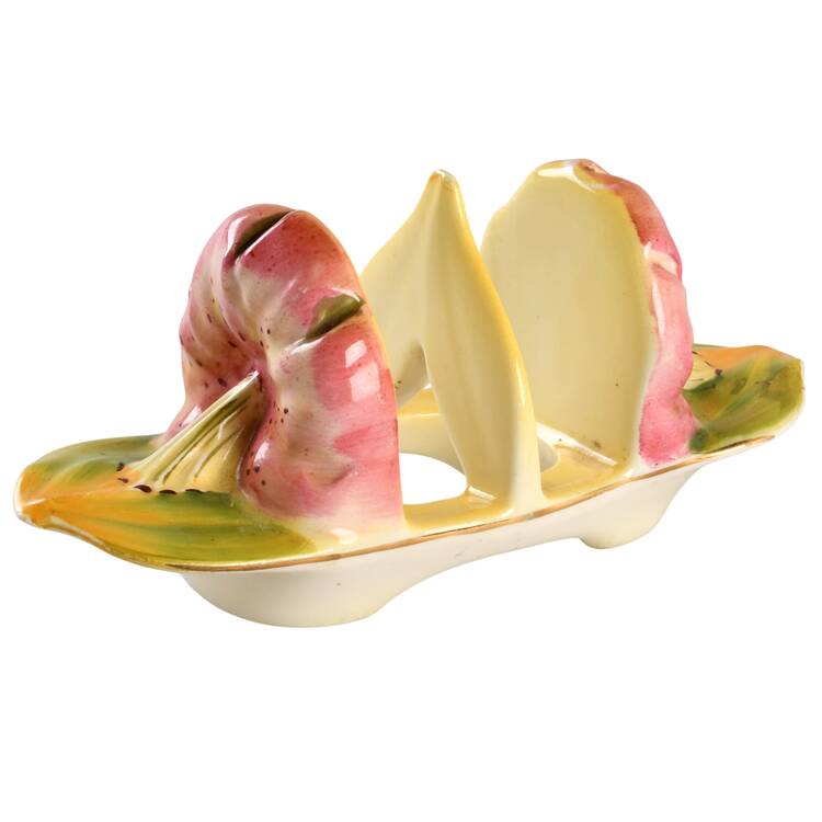 Tiger Lily Yellow Two Slice Toast Server by Royal Winton