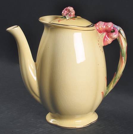 Tiger Lily Yellow Coffee Pot & Lid