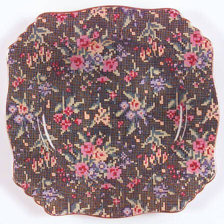 Victorian Square Luncheon Plate