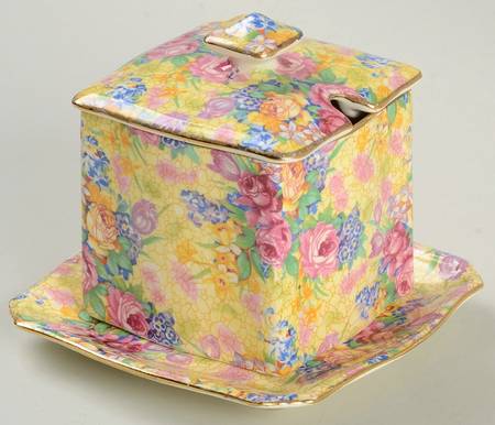 Welbeck (Older) Jam/Jelly & Lid W/Underplate