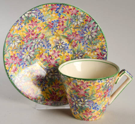 Wild Flowers Flat Cup & Saucer Set