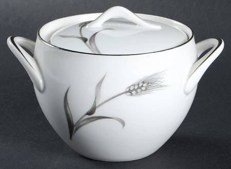 Autumn Wheat Sugar Bowl & Lid