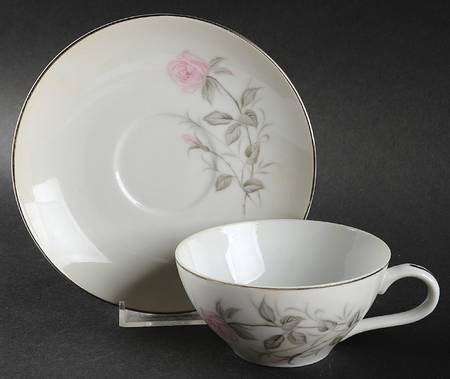 Cathy Rose Flat Cup & Saucer Set