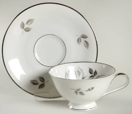 Royal Rose Footed Cup & Saucer Set by Royal Crest(Germany)