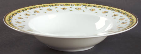 Bougainville Yellow Rim Soup Bowl
