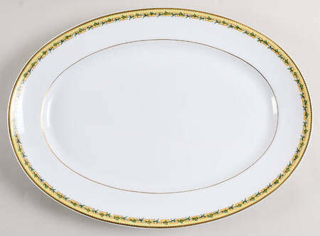 Bougainville Yellow 16" Oval Serving Platter