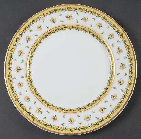 Bougainville Yellow Dessert Luncheon Plate
