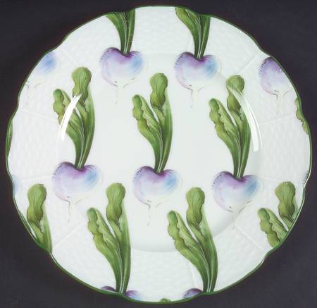 Villandry (Legumes Fleurs Fruits Vegetables) Dessert Luncheon Plate
