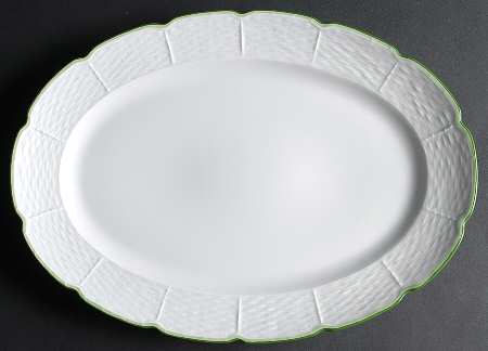 Villandry (Legumes Fleurs Fruits Vegetables) 16" Oval Serving Platter