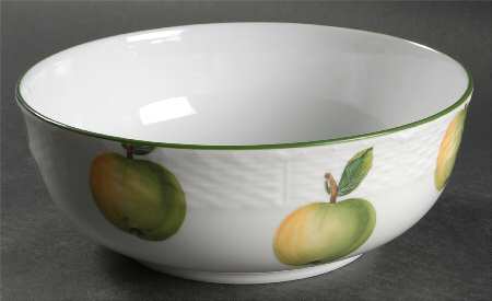 Villandry (Legumes Fleurs Fruits Vegetables) 8" Salad Serving Bowl