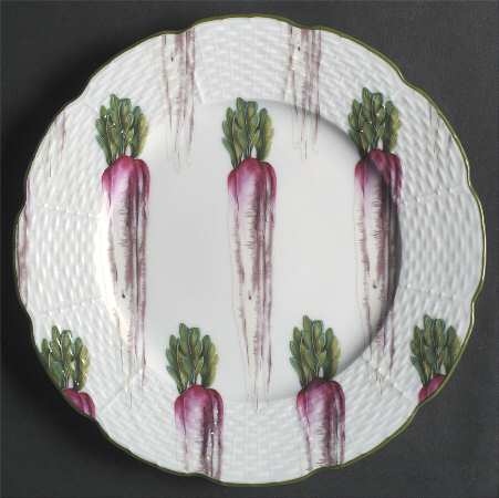 Villandry (Legumes Fleurs Fruits Vegetables) Dessert Luncheon Plate