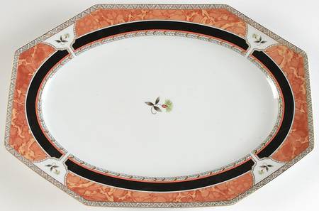 Hadrien Brown (Brique) 15" Oval Serving Platter