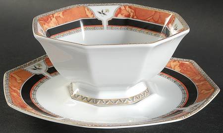 Hadrien Brown (Brique) Gravy Boat & Underplate