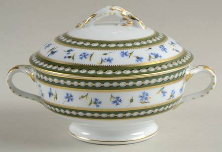 Marie Antoinette Cream Soup Bowl & Lid Set
