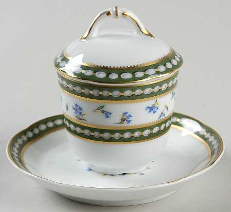 Marie Antoinette 3-Piece Pot de Creme with Underplate