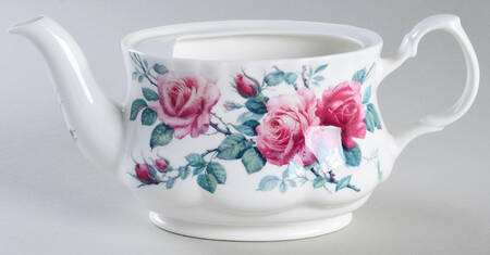 English Rose Oval Teapot No Lid