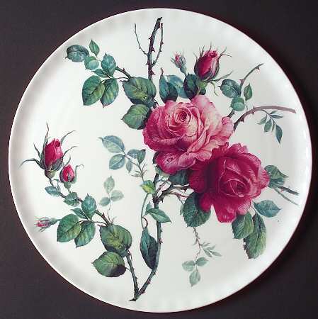 English Rose Cake Plate