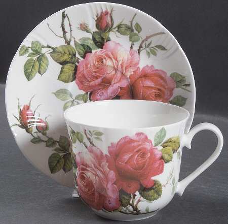 English Rose Breakfast Cup & Saucer Set