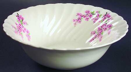Apple Blossom Pink 8" Round Vegetable Bowl