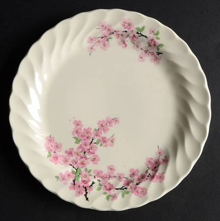 Apple Blossom Pink Bread & Butter Plate