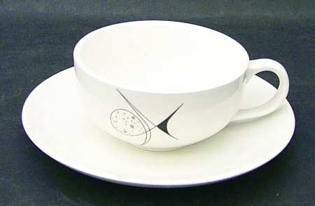 Aria Flat Cup & Saucer Set