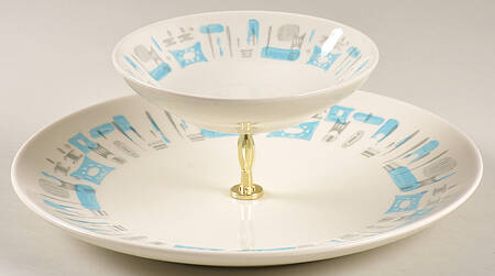 Blue Heaven 3 1/4"-3 7/8" Chip & Dip/Veg Set 2 Pce (DP/FR) HC
