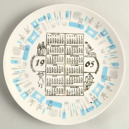 Blue Heaven Calendar Plate
