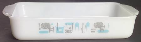 Blue Heaven 11" Rectangular Glassware Baker