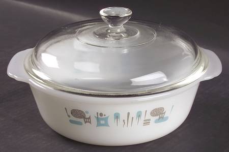 Blue Heaven 1.5 Quart Glassware Casserole with Lid
