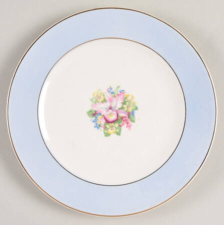 Blue Orchid Bread & Butter Plate