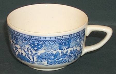 Blue Willow Flat Cup