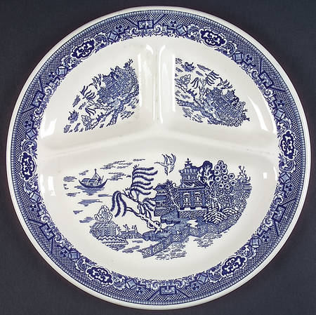 Blue Willow Grill Plate