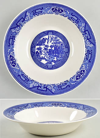Blue Willow 10" Round Vegetable Bowl