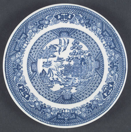 Blue Willow Saucer for Flat Cup