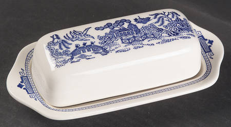Blue Willow 1/4 Lb Covered Butter
