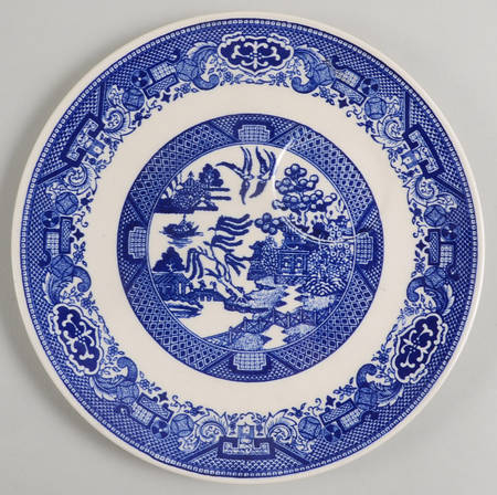 Blue Willow Snack Plate