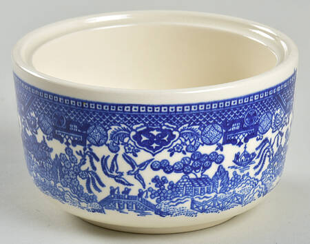 Blue Willow Sugar Bowl No Lid