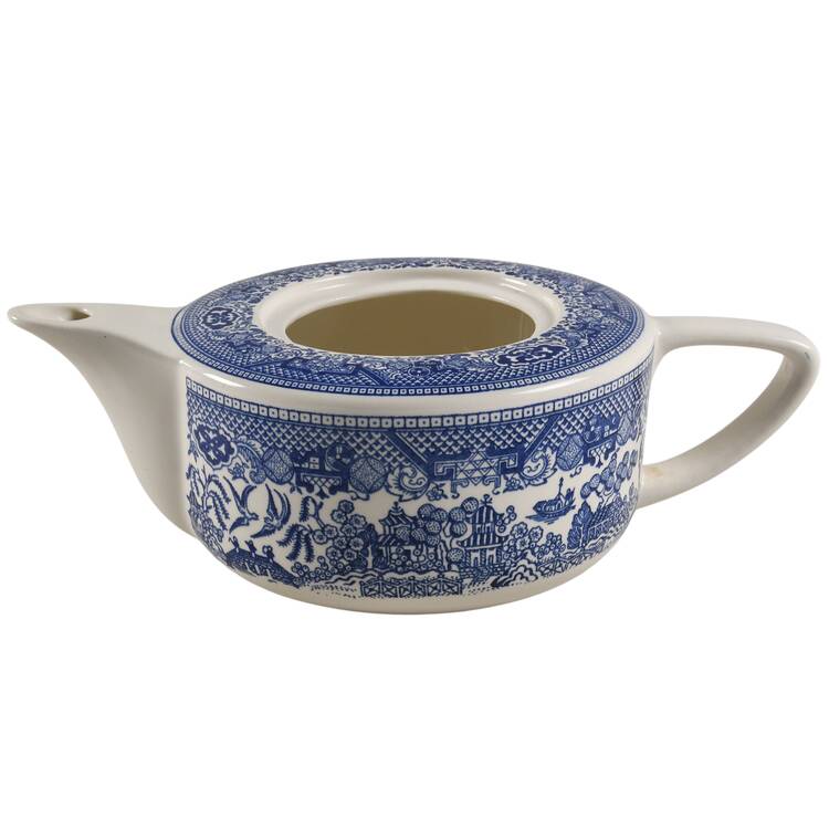 Blue Willow Teapot No Lid